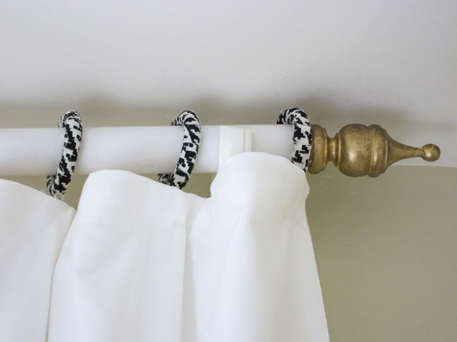 Easy DIY Wooden Curtain Rings - Signed, Samantha