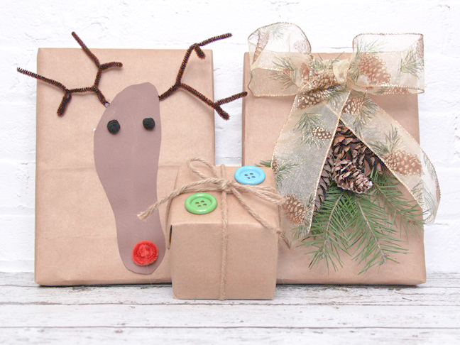 12 DIY Christmas Gift Bags Of Fabric And Paper  Shelterness
