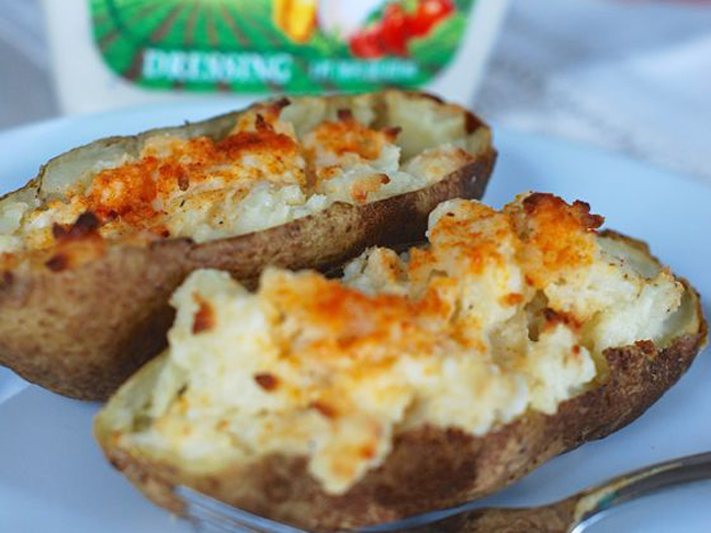 Hidden Valley Original Ranch Twice Baked Potatoes - Momtastic.com