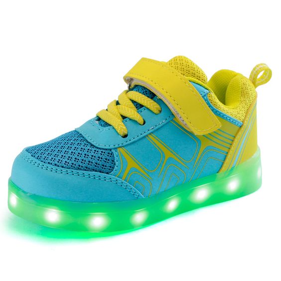 LV Butterfly Kids LED Light Up Low-Top Shoes, White Non-slip Sneaker,  Casual Shiny Star Comfortable Flashing Children's Shoes light weight 