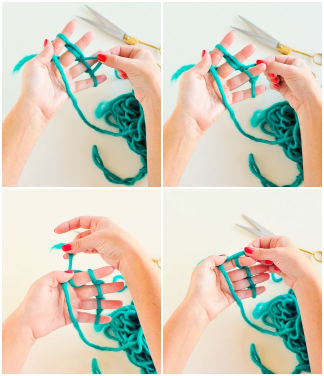 How to Make a Finger Knit Garland