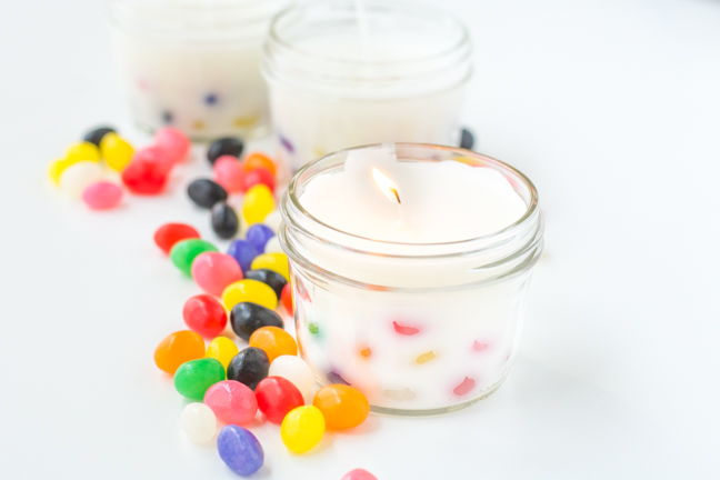 Easy DIY Jelly Bean Candle