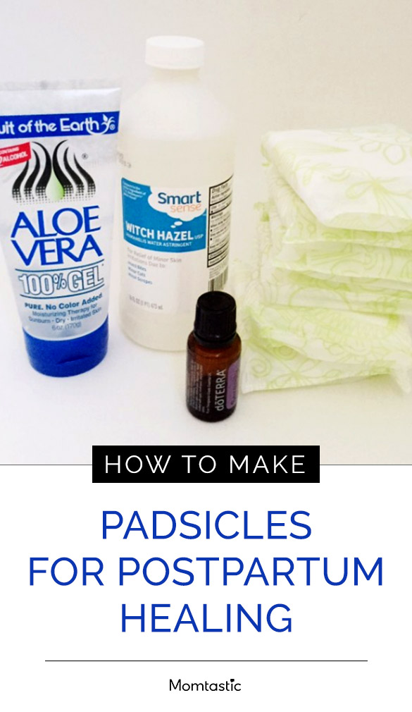 DIY Padsicles - Easy Instructions for Frozen Postpartum Pads