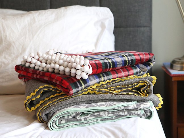 Homemade throw online blankets