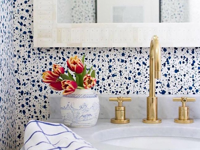 75 Wallpaper Powder Room Ideas Youll Love  July 2023  Houzz