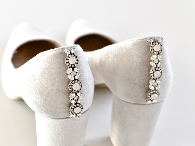 Make DIY Embellished Shoes for a Glam Holiday Season