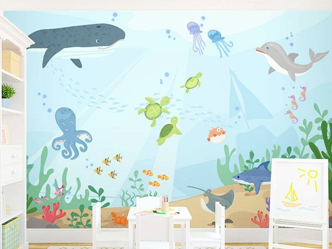 Wall murals for baby hot sale rooms