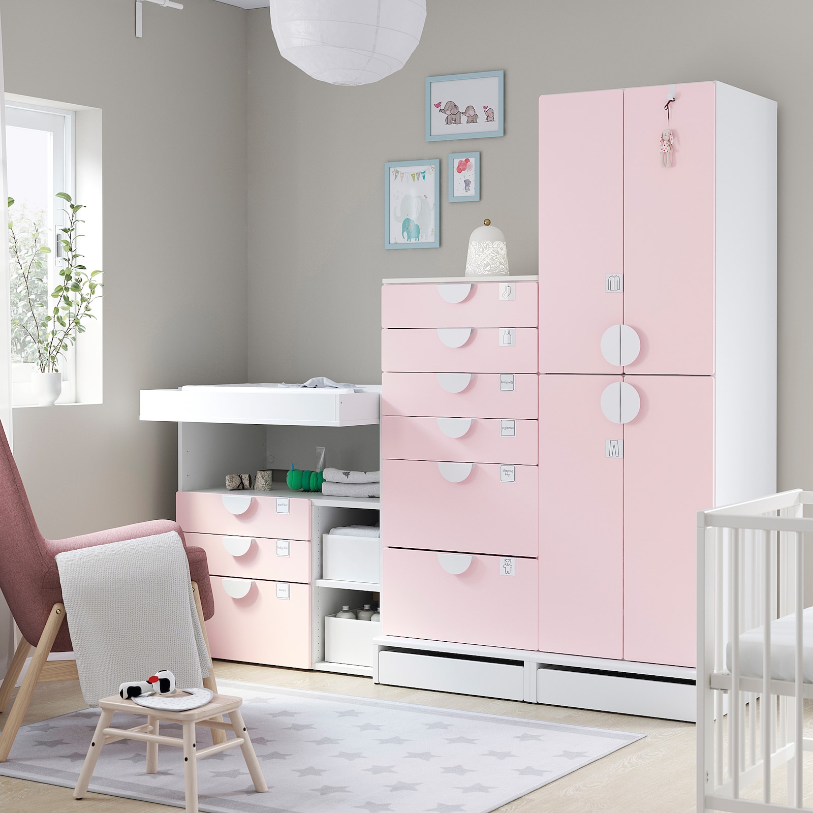 Smastad Uppfoera Storage Combination White Pale Pink With Changing Table  0936004 Pe793055 S5 ?resize=114
