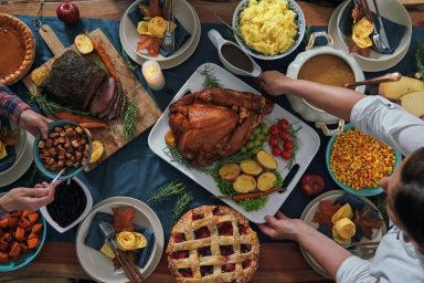 A sumptuous Thanksgiving spread, one of the many things kids look forward to during holiday season, other than fun and engaging activities.