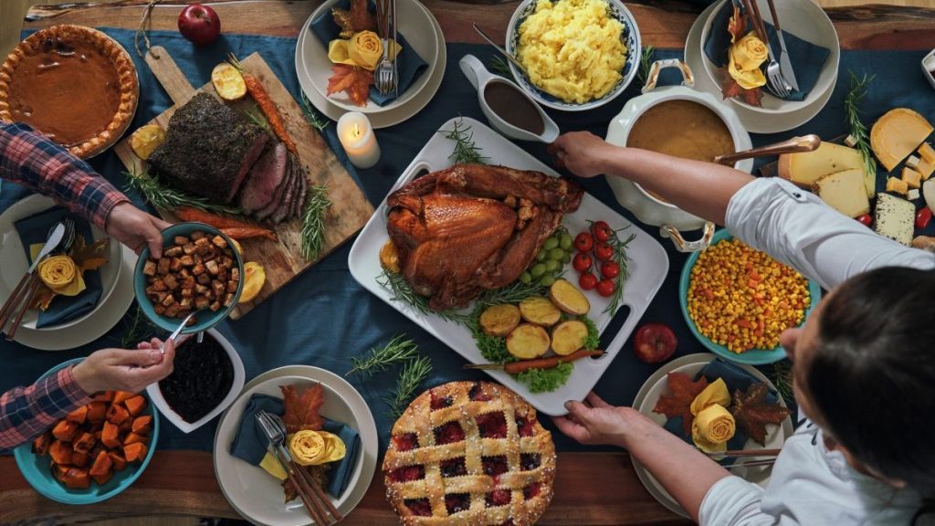 A sumptuous Thanksgiving spread, one of the many things kids look forward to during holiday season, other than fun and engaging activities.