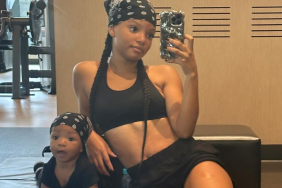 Halle Bailey with son Halo