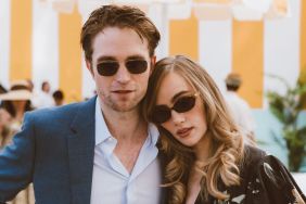 Robert Pattinson, Suki Waterhouse at Veuve Clicquot Polo Classic at Will Rogers State Historic Park on October 05, 2024 in Pacific Palisades, California.