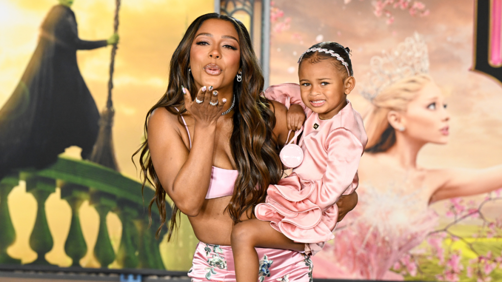 Victoria Monét, Hazel Monét Gaines at the "Wicked" Los Angeles Premiere at the Dorothy Chandler Pavilion on November 9, 2024 in Los Angeles, California.