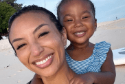 Jeannie Mai with her daughter