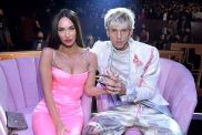 Megan Fox, who is now pregnant, and Machine Gun Kelly attend the 2021 iHeartRadio Music Awards at The Dolby Theatre in Los Angeles, California, which was broadcast live on FOX on May 27, 2021.