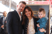 Macaulay Culkin, Brenda Song and Dakota Song Culkin attend the ceremony honoring Macaulay Culkin with a Star on the Hollywood Walk of Fame on December 01, 2023 in Hollywood, California.