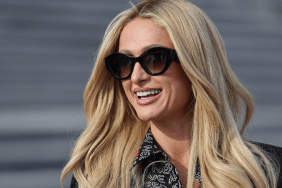 Celebrity hotel heiress Paris Hilton talks with fans and supporters outside the U.S. Capitol on the day the House of Representatives is set to vote on The Stop Institutional Child Abuse Act on December 17, 2024 in Washington, DC.