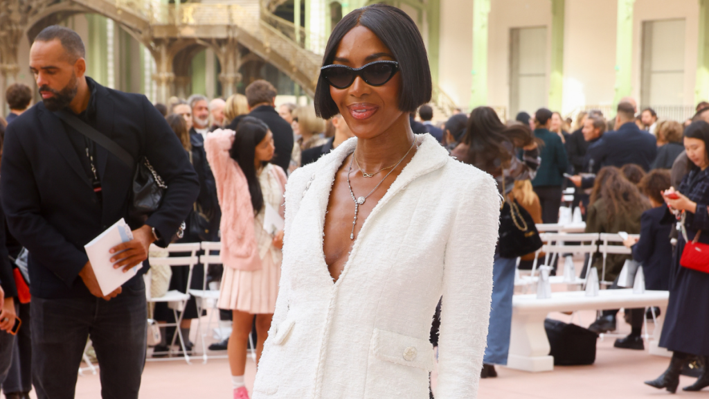 Naomi Campbell attends the Chanel Paris Womenswear Spring-Summer 2025 show as part of Paris Fashion Week on October 01, 2024 in Paris, France.