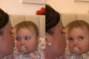 baby eye roll viral video