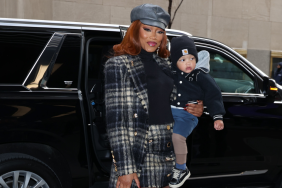 Keke Palmer is seen arriving at the 'Kelly Clarkson Show' on January 16, 2025 in New York City.