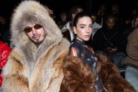 J Balvin and Valentina Ferrer attend the KidSuper Menswear Fall-Winter 2025/2026 show as part of Paris Fashion Week on January 25, 2025 in Paris, France.