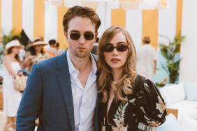 Robert Pattinson, Suki Waterhouse at Veuve Clicquot Polo Classic at Will Rogers State Historic Park on October 05, 2024 in Pacific Palisades, California.