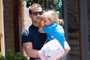 Bradley Cooper is seen out with his daughter Lea on June 18, 2021 in New York City.