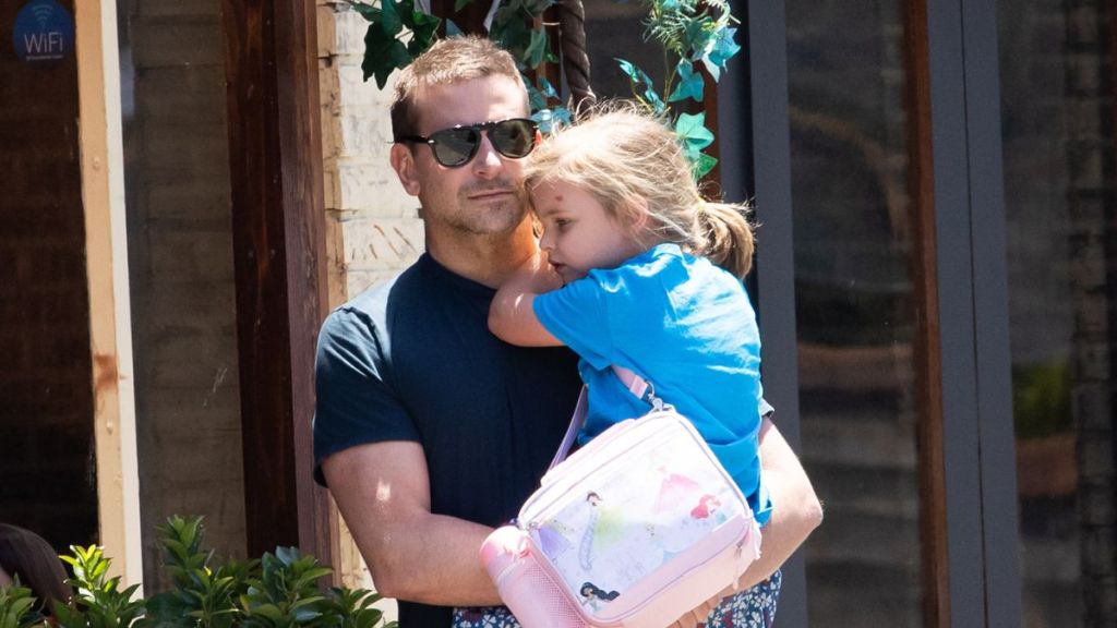 Bradley Cooper is seen out with his daughter Lea on June 18, 2021 in New York City.