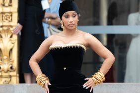 Cardi B. attends the Schiaparelli Haute couture Fall/Winter 2023/2024 show as part of Paris Fashion Week on July 03, 2023 in Paris, France.