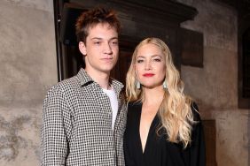 Ryder Robinson and Kate Hudson attend the Max Mara Resort 2025 at Piazza San Marco on June 11, 2024 in Venice, Italy.