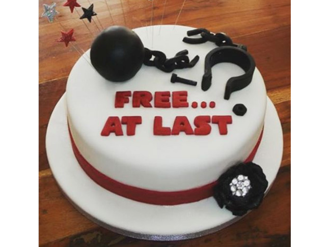 happy divorce cake